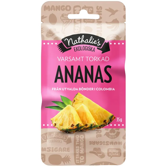 Nathalies Kuivattu Ananas Luomu