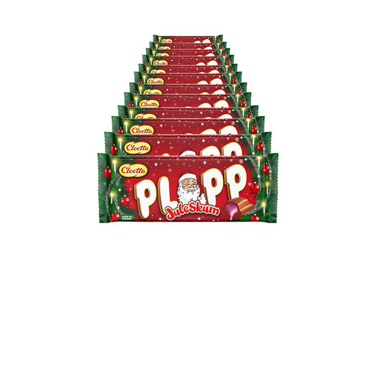 Cloetta Suklaalevy Plopp Juleskum 12-pack