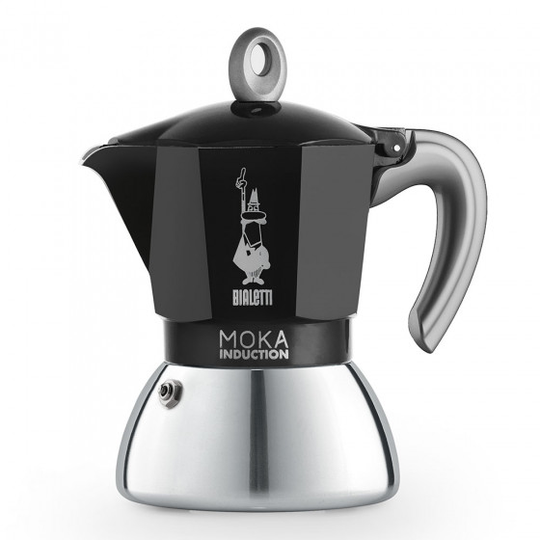 Mutteripannu Bialetti "Moka Induction Black 4 cups"