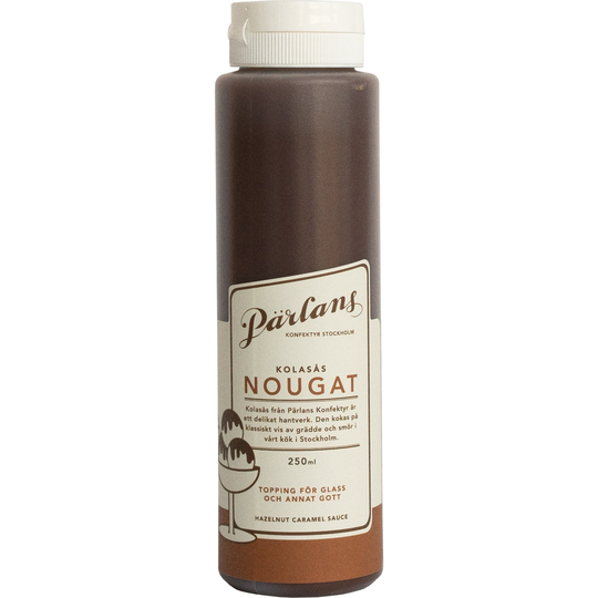 Pärlans Konfektyr Squeeze kinuskikastike, 250 ml, nougat