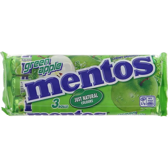 Mentos Green Apple 3-pack