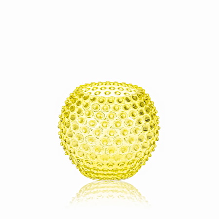 Hobnail Globe Maljakko 18 cm Sitruuna