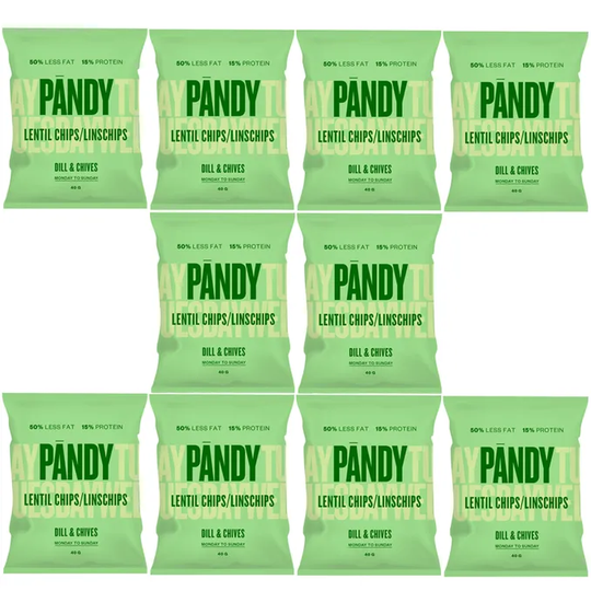 Pändy Linssisipsit Tilli & Ruohosipuli 10-pack
