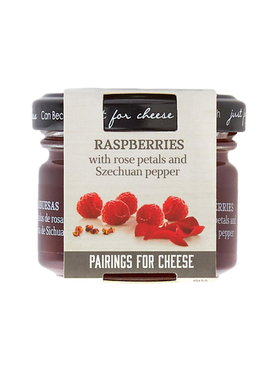 Just for cheese- vadelmaa ruusun terälehdillä ja sichuanpippurilla 72 g