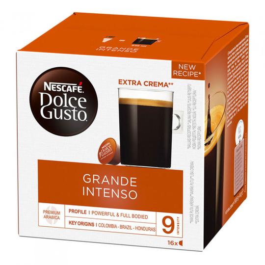 Kahvikapselit NESCAFÉ® Dolce Gusto® "Grande Intenso", 16 kpl.
