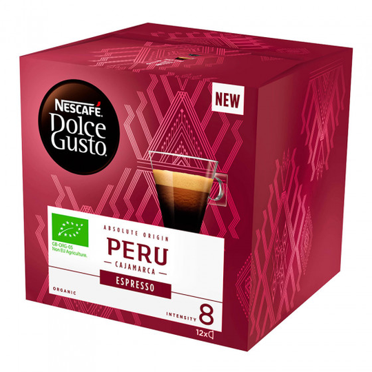 Kahvikapselit NESCAFÉ® Dolce Gusto® "Espresso Peru", 12 kpl.