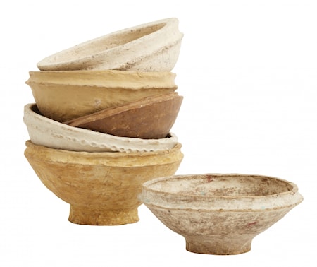 Kulho Paper Maché Vintage Beige