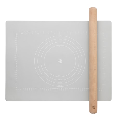 BAKE-IT kaulin ja leivonta-alusta light grey