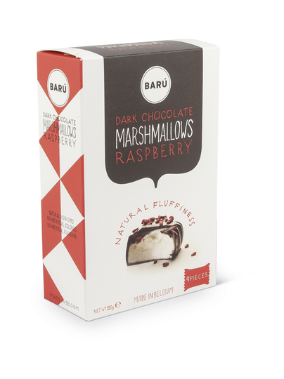 Vaahtokarkki tummasuklaa & vadelma 120g