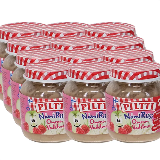 Piltti Namiriisi Omena & Vadelma 12-pack