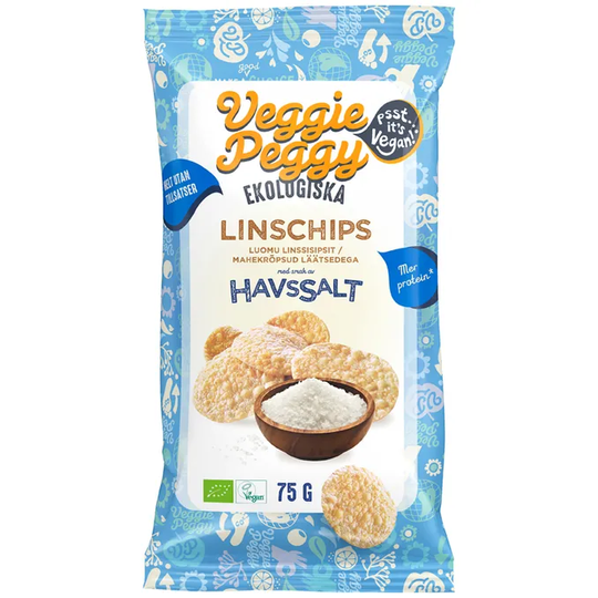 Veggie Peggy Linssisipsit Merisuola