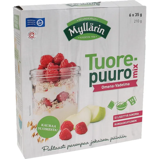 Myllärin Tuorepuuro Mix Omena-Vadelma