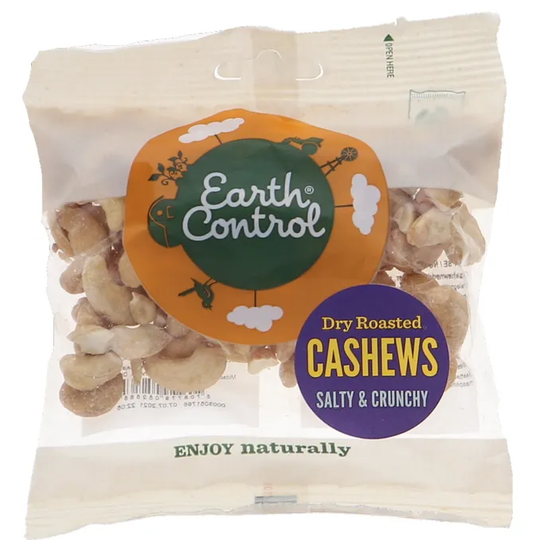 Earth Control Paahdetut & Suolatut Cashewpähkinät