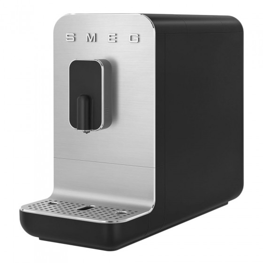 Kahvikone Smeg "50's Style Silver Black BCC01BLMEU"