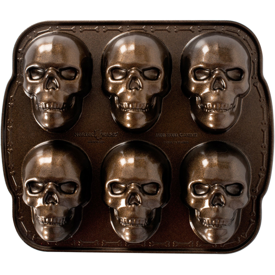Nordic Ware Haunted Skull -leivinmuotti, kuudelle kakulle