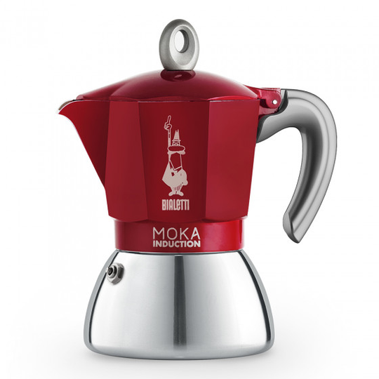 Mutteripannu Bialetti "Moka Induction Red 6 cups"