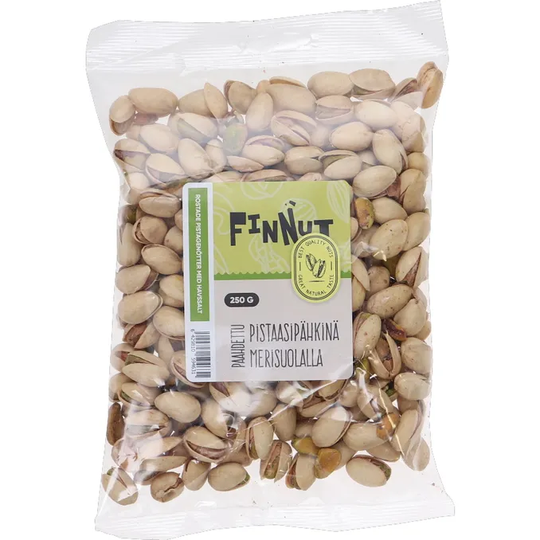 Finnut Paahdettu Pistaasipähkinä Merisuolalla
