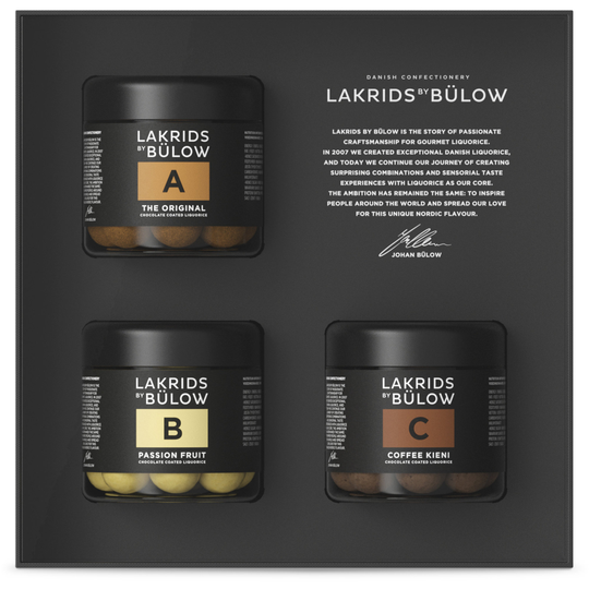 Lakrids by Bülow Black Box Small A, B & C