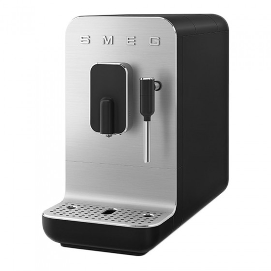 Kahvikone Smeg "50's Style Silver Black BCC02BLMEU"