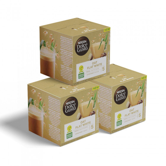 Kahvikapselisarja NESCAFÉ® Dolce Gusto® "Oat Flat White", 3 x 12 kpl.