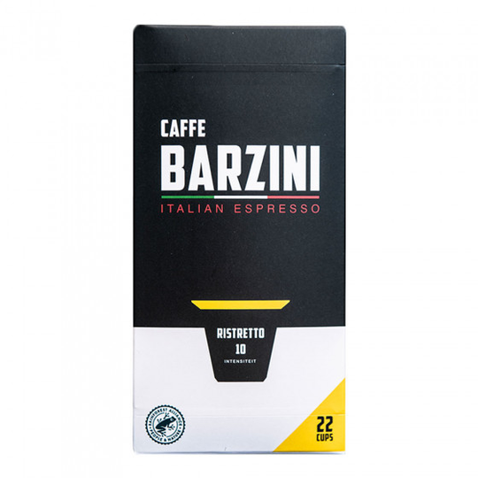 Nespresso® koneisiin sopivat kahvikapselit Caffe Barzini "Ristretto", 22 kpl.