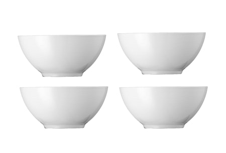 Loft Valkoinen Kulho Ø 15 cm 4-pack