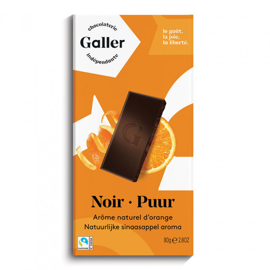 Suklaalevy Galler "Dark Orange", 80 g